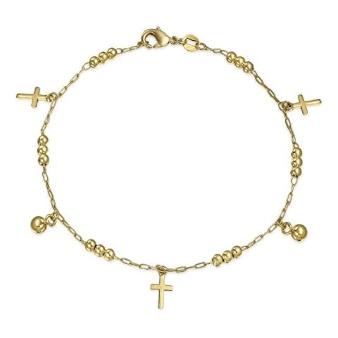 Bling Jewelry Cross Anklet Cover