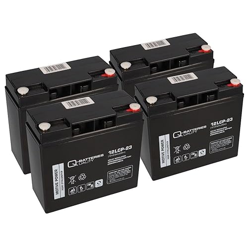 4 baterías agm blei 12lcp-23 12 v
