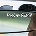 3X Trust In God Mirror Decal, Car Stickers For Women, Jesus Stickers For Cars, Trust In God Rearview Mirror Sticker, Jesus Car Decal, Cars Decals For Men