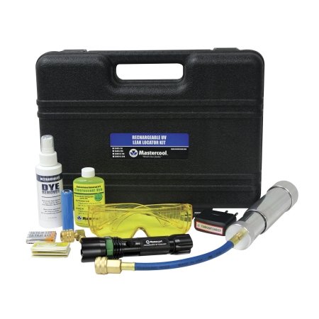 Mastercool MSC-53451-110 Rechargeable UV Leak Detector Kit – Includes Dye Injector & Glasses