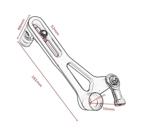 Levier de vitesse pliable évite la casse sur Honda NC750X NC700S