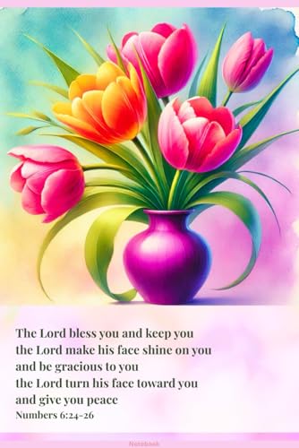 Floral Women�fs Journal with Encouraging Bible Verse ? Christian Notebook: The Lord bless you and keep you the Lord make his face