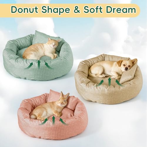 50% Off Colewin Washable Round Cat Bed for Small Pets Under 8 lbs