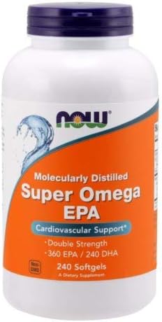 Super Omega EPA, 240 cápsulas blandas de Now Foods (paquete de 3)