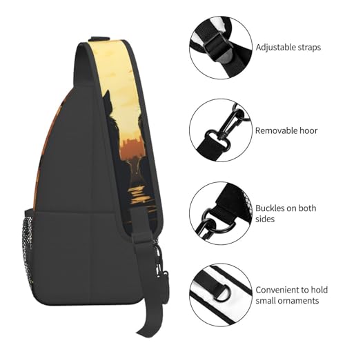 Bolso Bandolera Cartoon Cat para Mujer y Hombre miniatura 5