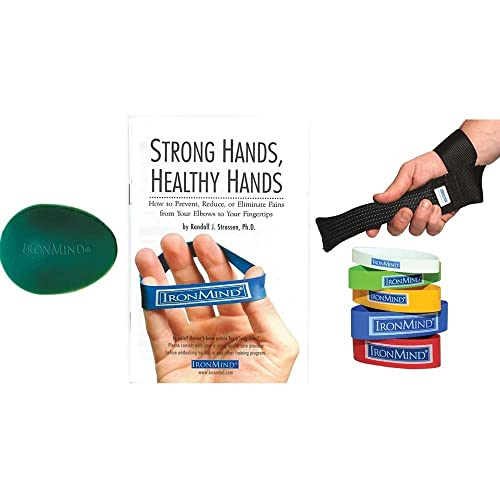 Ironmind Strong And Healthy Hands Kit: Egg, Bands & Wrist Defender - Rehabilitation/Prehabilitation For Carpal Tunnel, Tennis Elbow, Golfer's Elbow, Little League Elbow, Repetitive Stress Injuries #TOP7