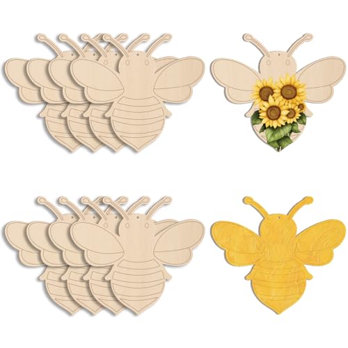 10 découpes abeille bois CREATCABIN 7.1 x 6.2 po