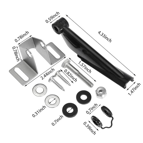 Transducer Transom Mount Bracket Replace 000-10262-001, 000 10262 001 for Skimmer DSI for Eagle Magna III Plus for Lowrance TotalScan Skimmer Transducer - Thumbnail 2