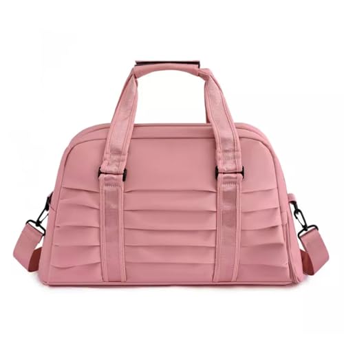 Bolsa Mala Esportiva Transversal Fitness Academia Impermeável Blogueira Grande Porta Tênis Treino Piscina Praia Clube Prática De Esportes (Rosa)