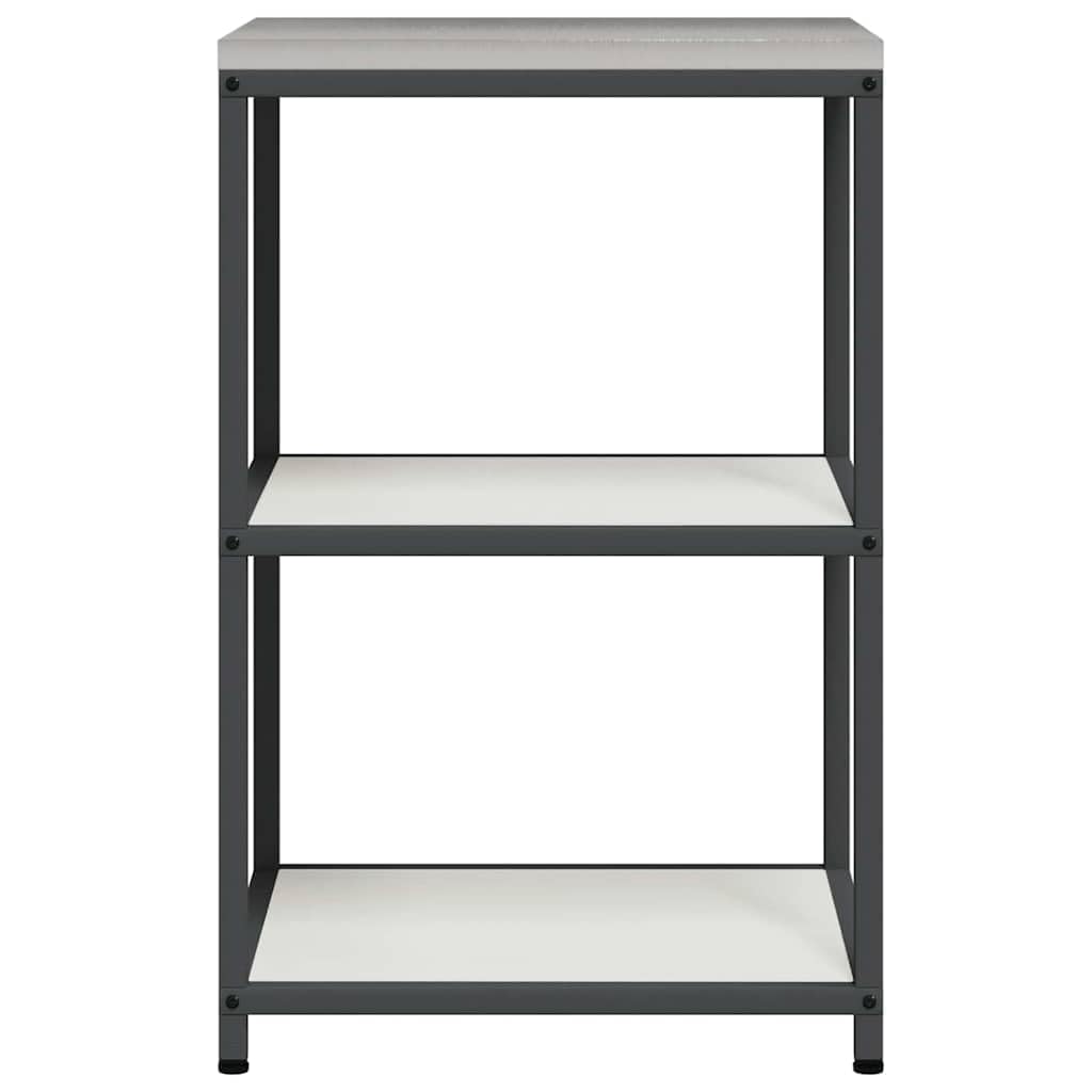 Przechowywanie kuchenne HATTEM biała stal, 60 x 50 x 92 cm, z półkami, wszechstronne miejsce do przechowywania do kuchni, jadalni, szafki pomocniczej i szafki na zapasy, łatwy montaż