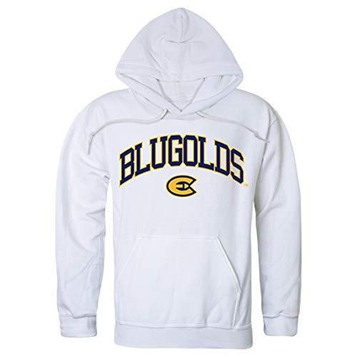 UWEC Wisconsin Eau Claire Blugolds NCAA Campus Pullover Hoodie - Large, White