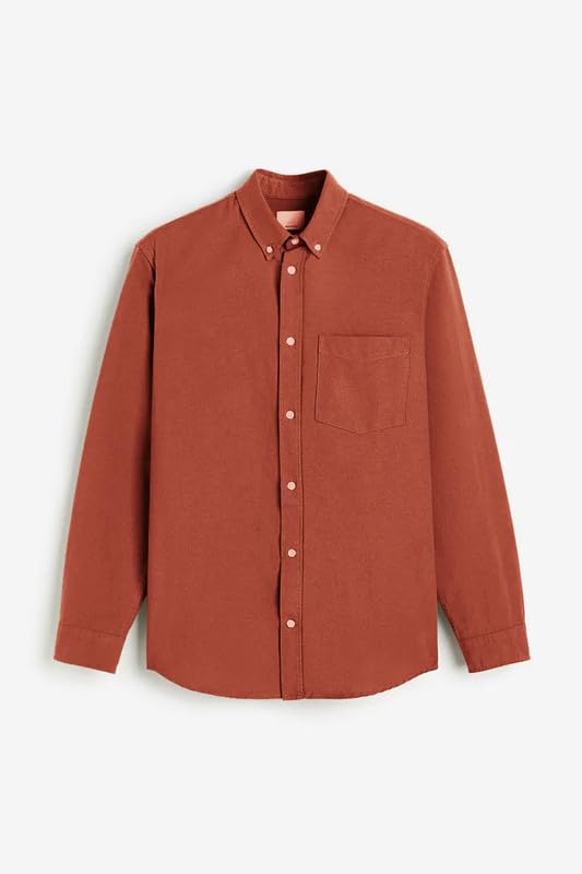 Image of BE ACTIVE Men's Oxford Cotton Lycra Casual Shirt || Men Stylish Shirt || Full Sleeves || Simple Shirt for Men || Timeless Style & Comfort