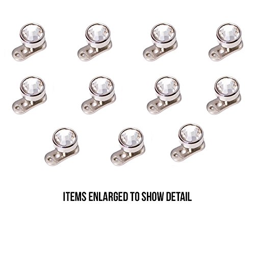 Bodyjewelryonline Unisex Body Piercing Kit, Stainless Steel Clear Gems Dermal Tops, Anchors, Sterile Needles, Hypoallergenic Supplies, 4Mm, Pack Of 26 #TOP1
