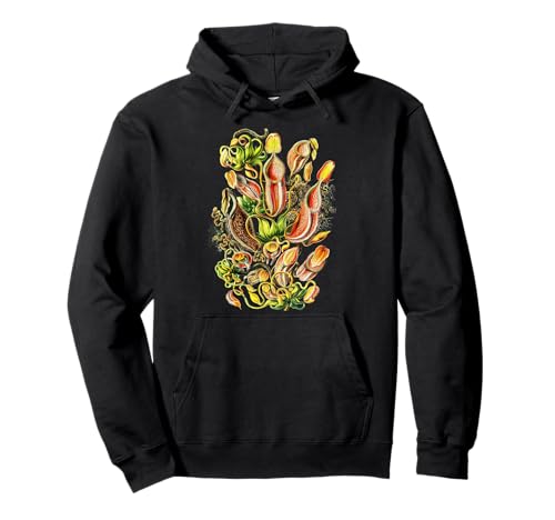 Carnivorous Plant Vintage Botanical Pitcher Plants Pullover Hoodie