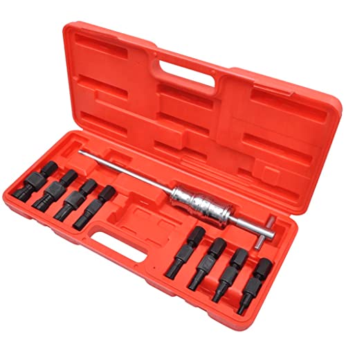 vidaXL Kit arrache extracteur de roulement intérieur marteau à inertie 9 pcs