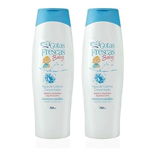 Instituto Español Gotas Frescas Baby Agua de Colonia - 750 ml (Paquete de 2)