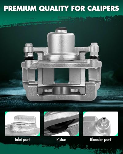 Image of SCITOO 18B5540 Rear Left Disc Brake Caliper Assembly w /Bracket For Cadillac For ATS 2013-2019,For Cadillac For CTS 2014-2019