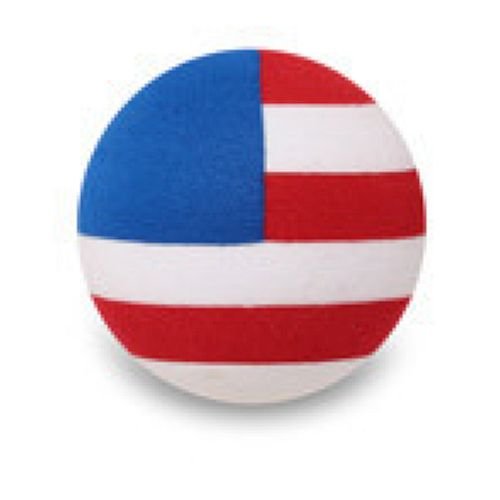 USA Flag Colors Round Antenna Topper