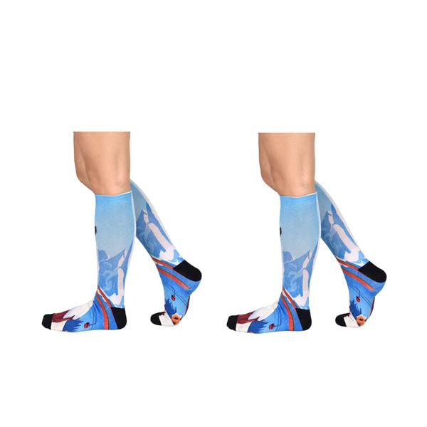 Sierra Socks Slippery Slopes Pattern Unisex Socks - XL-Women Shoe Size (14+) / Buy 2 pr.