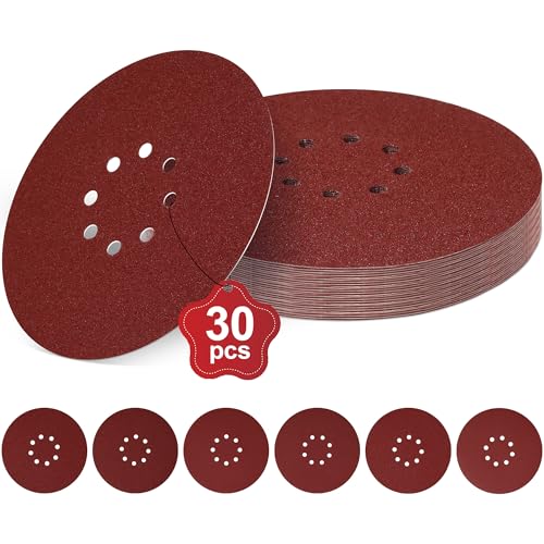 50 Dischi Abrasivi 225mm - Grana P40-P180, Con Velcro, Per Levigatrici - Foto 4