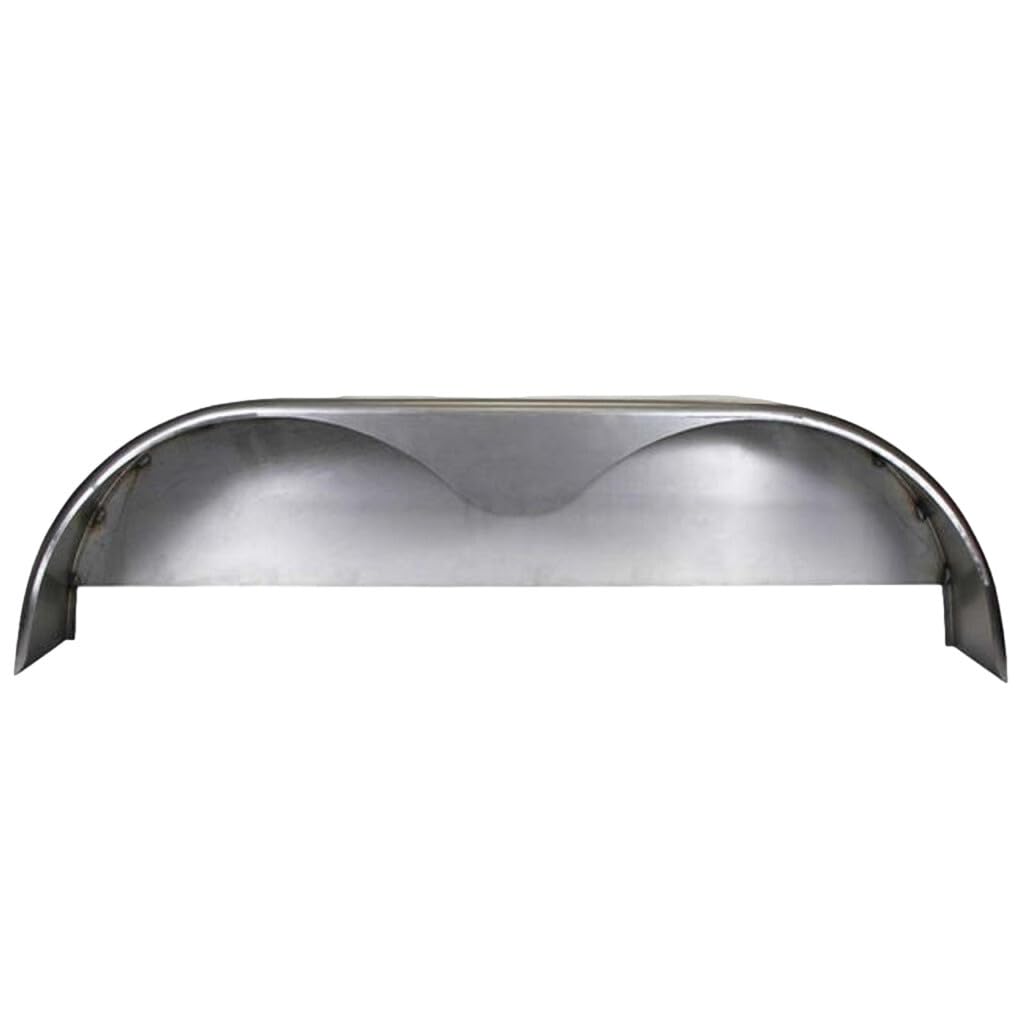 Heavy Duty Smooth Aluminum Tandem Teardrop Fender for Double Axle Trailer - 68”L x 9”W x 18”H | .063 Thickness with Fender Back for Superior Trailer Protection & Style