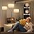 SIBRILLE 36W LED Arc Floor Lamp with 3 Fabric Shades, 3000LM Super Bright Standing Lamp with Remote Control & Touch, Stepless Dimming, Individual Light Control for Living Room, Bedroom