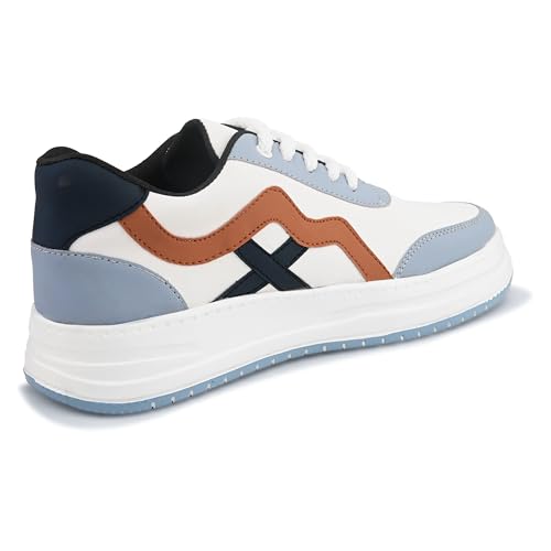 Image of Centrino Gym Casual Sneakers for Man | Shoes for Men Stylish | Lightweight Lace-Up Canvas Walking Shoes | Cushioned Insole | Breathable Comfortable | Anti-Skid Sole | Mens Sports Sneaker Shoes Daily (9537)