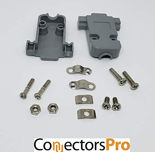 Conectores DB9 macho y campanas con sujeción segura anti tirones para soldar cables 6