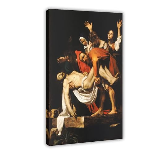 Toile Caravaggio The Deposition of Christ cadre suspendu décoration murale salon