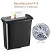 Amazon Basics 8-Sheet Strip Cut Paper Shredder for Home and Office, CD/Credit Card Shredder, 3.4 Gallon Bin, Black