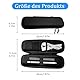 Diffaxy Kleines Federmäppchen, Hartschalen-Federmappe, Wasserdichtes Federtasche mit Fächern, Organizer-Make-up-Tasche für Jungen und Mädchen, Schreibwaren und Bürobedarf, Schwarz
