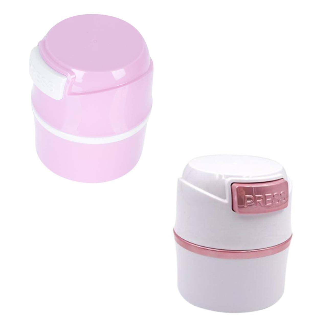 FRCOLOR 2pcs Lash Storage Tank Airtight Eyelash Extension Organizer Permanent Lash Case