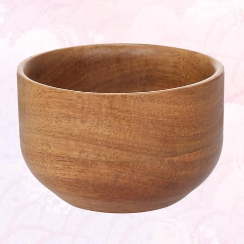 Cuenco de afeitar de madera para generar espuma densa con diseño simple y práctico 7