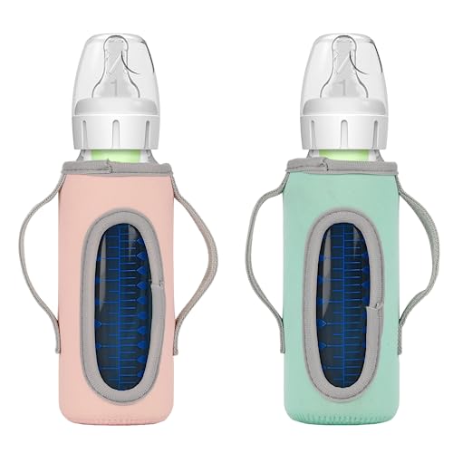 Beautyflier Glass Baby Bottle Sleeve Covers for Dr. Brown’s Natural