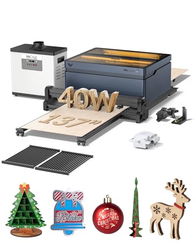 WECREAT Vision 40W Laser Engraver and Cutter Machine with Automatic...