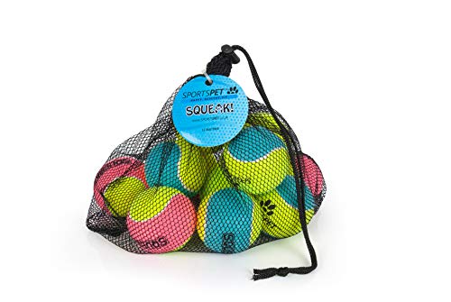 SPORTSPET Tennisball Medium mit Quietscher gelb 200g Cover
