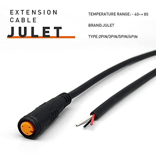 Yunny Brand Hudamzky Ebike Cable Extension Julet Female Male 2 3 4 5 6 Pin Ebike Extension Connector Waterproof Plug For Electric Bicycle Display Throttle Pas Ebike Parts Extend Cable #TOP7