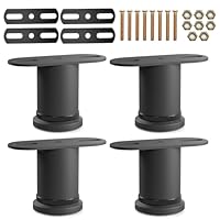 4 Gambe Di Supporto Regolabili Per Letto – Rinforzo In Acciaio Per Doghe, Antiscricchiolio, Base In Gomma (Altezza 25,4-41,9 Cm)
