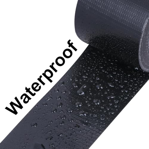 Image of Strong Adhesive Cloth Weather Stripping Tape 2in x 66FT Black - Weather Sealing Strip for Sliding Windows /Doors, Draft Blocker & Insulation, Soundproof Dustproof Waterproof Windproof