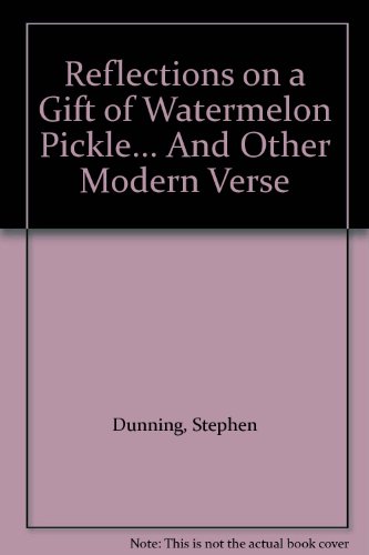 Reflections on a Gift of Watermelon Pickle... A... B0062SLEX6 Book Cover