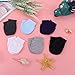 6 Paar Babyhandschuhe Baumwolle Fäustlinge Anti-Grab Fäustlinge für 0-6 Monate Baby Jungen und Mädchen(Blau, Marineblau, Schwarz, Grau, Dunkelgrau, Weiß)