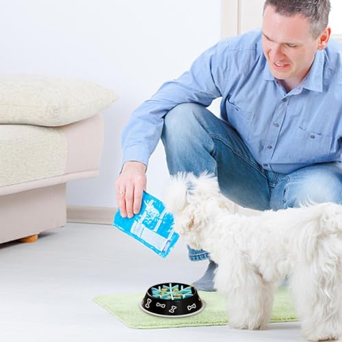 Générique Futternapf Einsatz für langsames Verschlucken für Hunde, lebensmittelechte Silikoneinlage für langsames Verschlucken, maschinenwaschbar, erstickt nicht-3