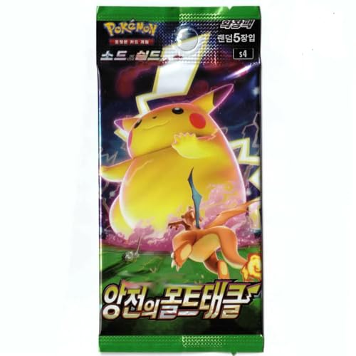 Image of Maalavya S4 Astonishing Volt Tackle TCG Gaming Card Booster Pack of 5 Cards Company Sealed Authentic Korean ver /.