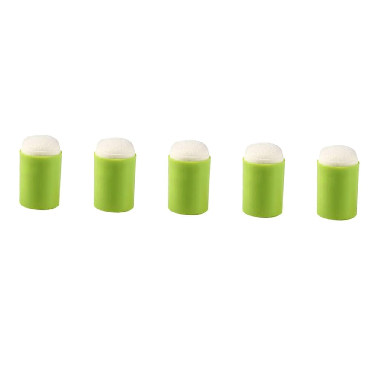 HOMSFOU 5pcs Drawing Sponge Stamp Easy to Wear Seal Finger Sponge Paint Stamps for Boys and Girls for Art and Craft Projects