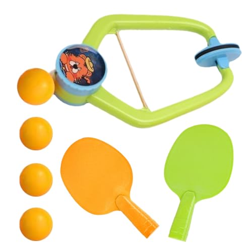 Zubehors Ejercitador de Tenis de Mesa portátil, Kit para Principiantes de pingpong Door Jam - Juego Door Pong para niños con Raqueta y Pelotas,Juego de pingpong portátil para niños, niños, niñas,