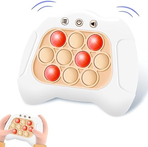 Pop Fidgets Toys, Fun Stress & Anxiety Relief Games, Handheld Game Light Bubble Puzzle Toys for Kids Teens Adults Decompression
