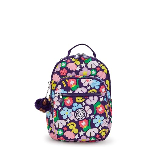 Kipling Women’s Seoul Small Tablet Backpack, Durable, Padded Shoulder Straps with Tablet Sleeve, Fairy Flower