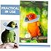 Luxshiny Parrot Neck Collar Xs Blue Protective Bird Bite Collar for Wound Healing and Plucking Prevention Stylish Decorative Neck Cover for Pet Birds Comfortable Lightweight