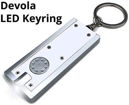 Aurora Enlite EN-DDL15/40 Uni-Fit 15W Fixed IP44 4in Non-Integrated Downlight White - Cool White. Devola Led Keyring.