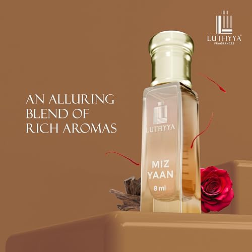 Image of Non-Alcoholic Attar Roll-On Perfume Oil (Pack of 2, 8ml Each) | MIZ YAAN & IMPERIAL ROSE | Long Lasting Fresh Aquatic & Floral Fragrance | Unisex Gift Set